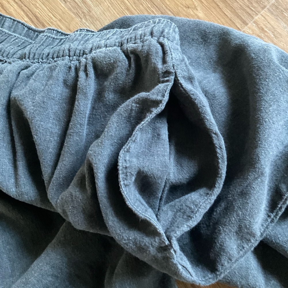 Patagonia Women’s Charcoal Gray Wide Leg Cropped Pants size S - Picture 4 of 7